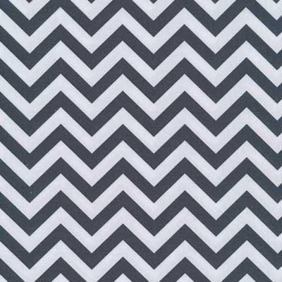 Printed Spandex Chevron Antrazit/White