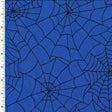 Printed Spandex Spiderweb Royal Shiny Tricot