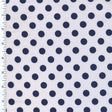 Printed Spandex Navy Polka Dot 4-Way Stretch
