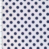 Printed Spandex Navy Polka Dot 4-Way Stretch