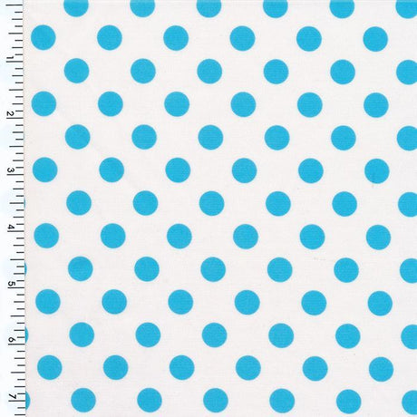 Printed Spandex Navy Polka Dot 4-Way Stretch