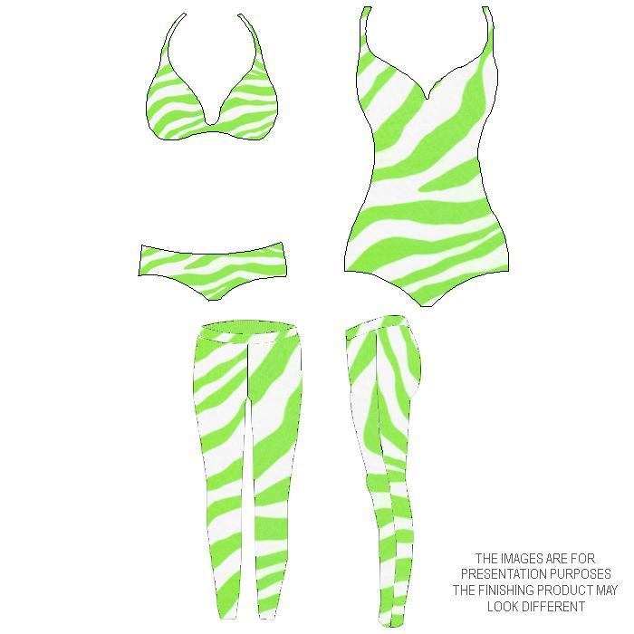 Printed Spandex Neon Orange Zebra
