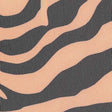 Printed Spandex Neon Orange Zebra