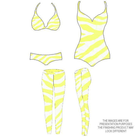 Printed Spandex Neon Orange Zebra