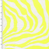 Printed Spandex Neon Orange Zebra