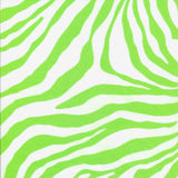 Printed Spandex Neon Orange Zebra