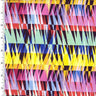 Printed Spandex Abstract Wave Yellow Multi
