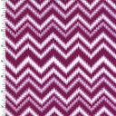 Printed Spandex Chevron Wave Plum/White