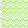 Printed Spandex Neon Lime White Chevron