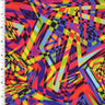 Printed Spandex Abstract Multi-Color Geometric Swimwear
