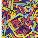 Printed Spandex Geometric Abstract