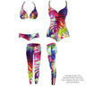 Printed Spandex Abstract Rainbow Tie-Dye