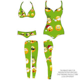 Printed Spandex Emoji Faces Icons Tricot