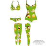 Printed Spandex Emoji Faces Icons Tricot