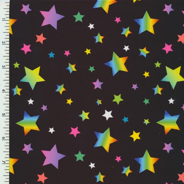 Printed Spandex Stars Polyester Tricot