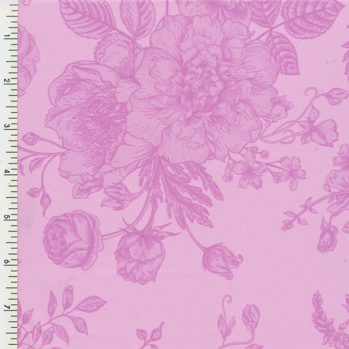 Printed Spandex Polyester Tricot Pink Sublimation
