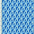 Polyester Spandex Tricot Blocks Print Swimwear Fabric