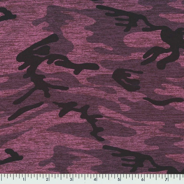 Printed Spandex Dusty Rose Max-Dri Microblok