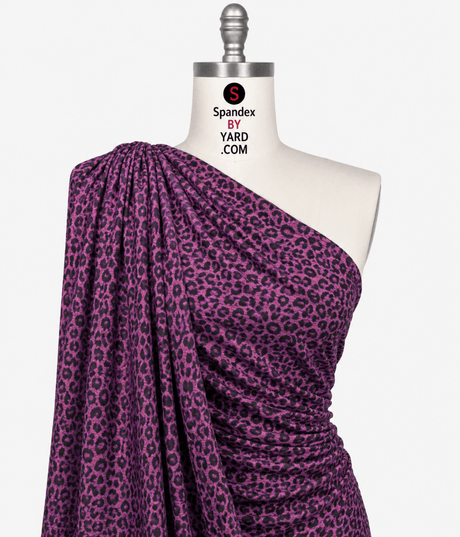 Double Brushed Spandex Purple Sunset