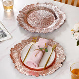 Rose Pink Acrylic Charger Plate 13 Inch