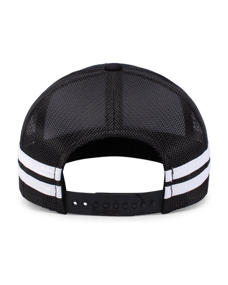 Low-Profile Stripe Trucker Cap