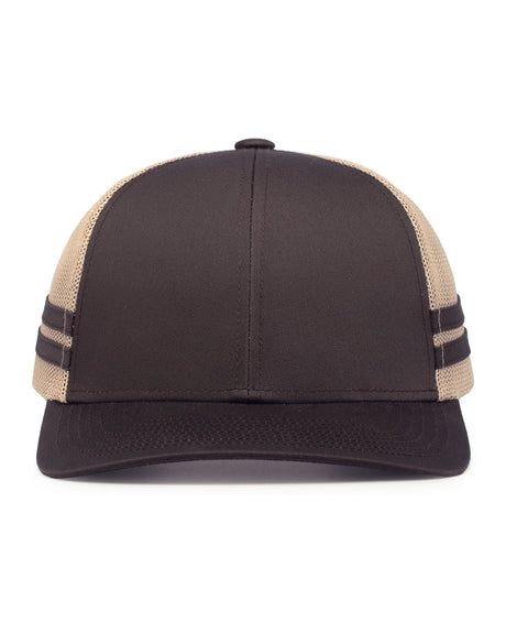 Low-Profile Stripe Trucker Cap