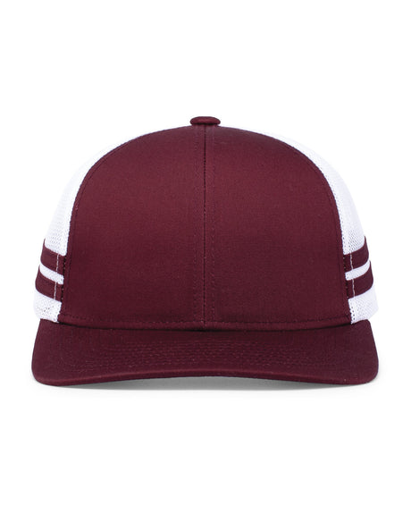 Low-Profile Stripe Trucker Cap