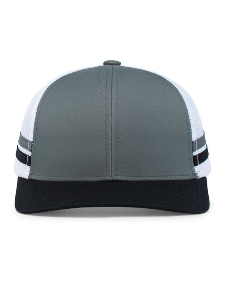 Low-Profile Stripe Trucker Cap