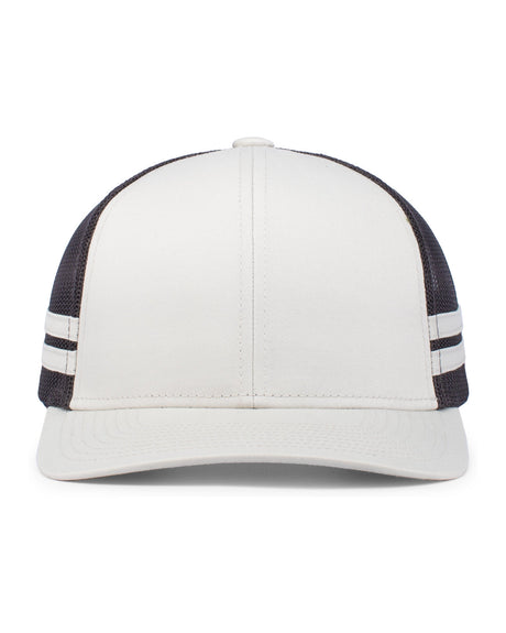 Low-Profile Stripe Trucker Cap