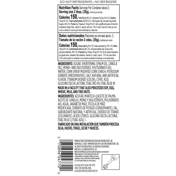 Wilton Violet Ready-to-Use Icing Tube, 4.25 oz.