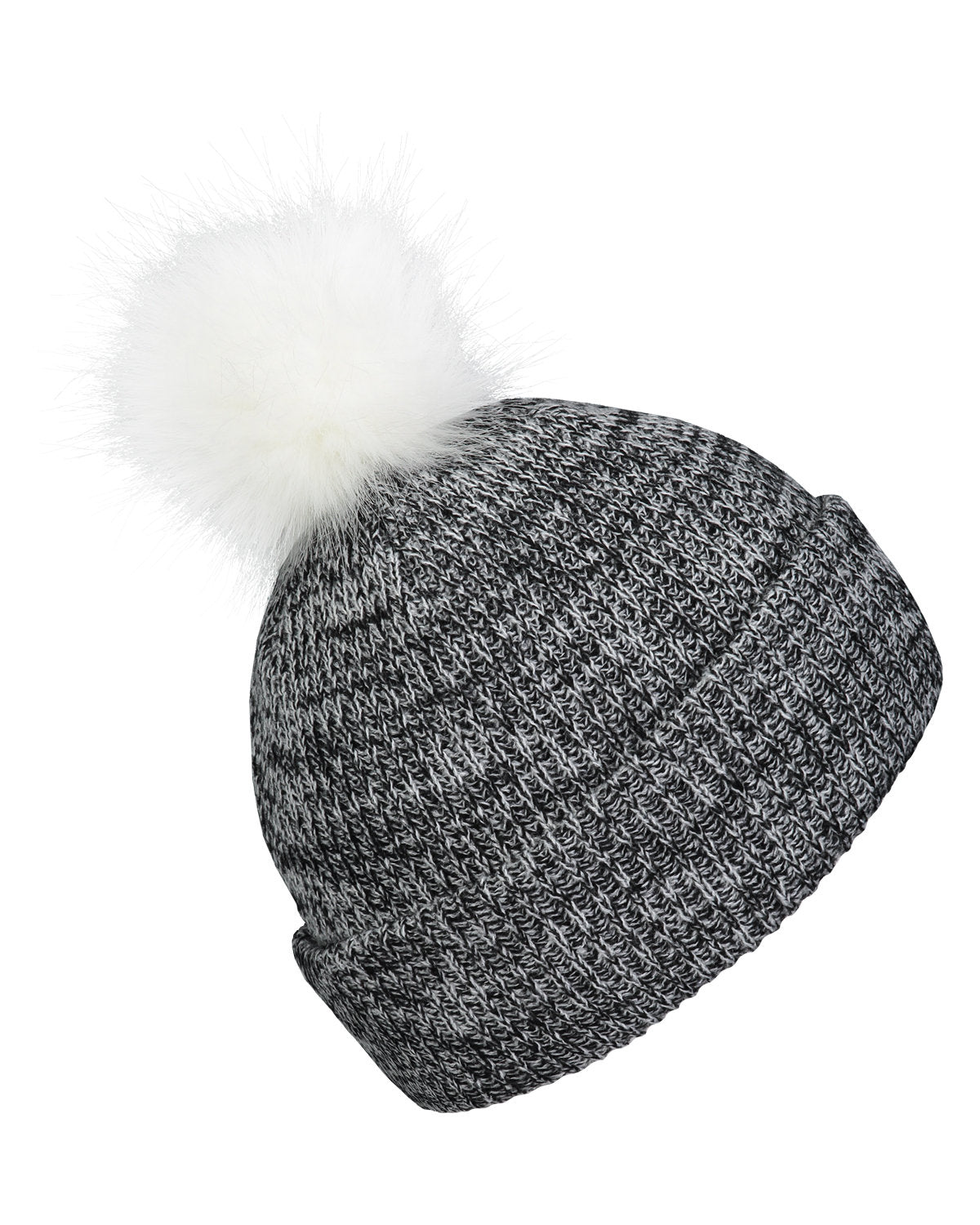 Faux Fur Pom Beanie