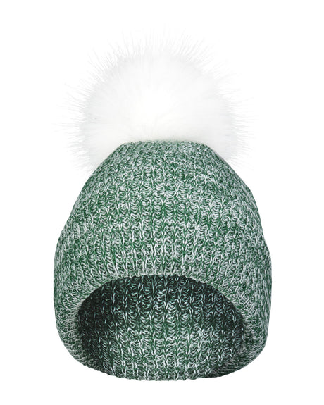 Faux Fur Pom Beanie