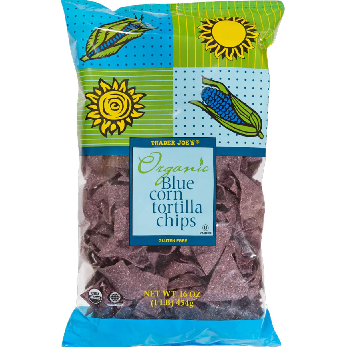 Trader Joe’s Organic Blue Corn Tortilla Chips 16 Oz