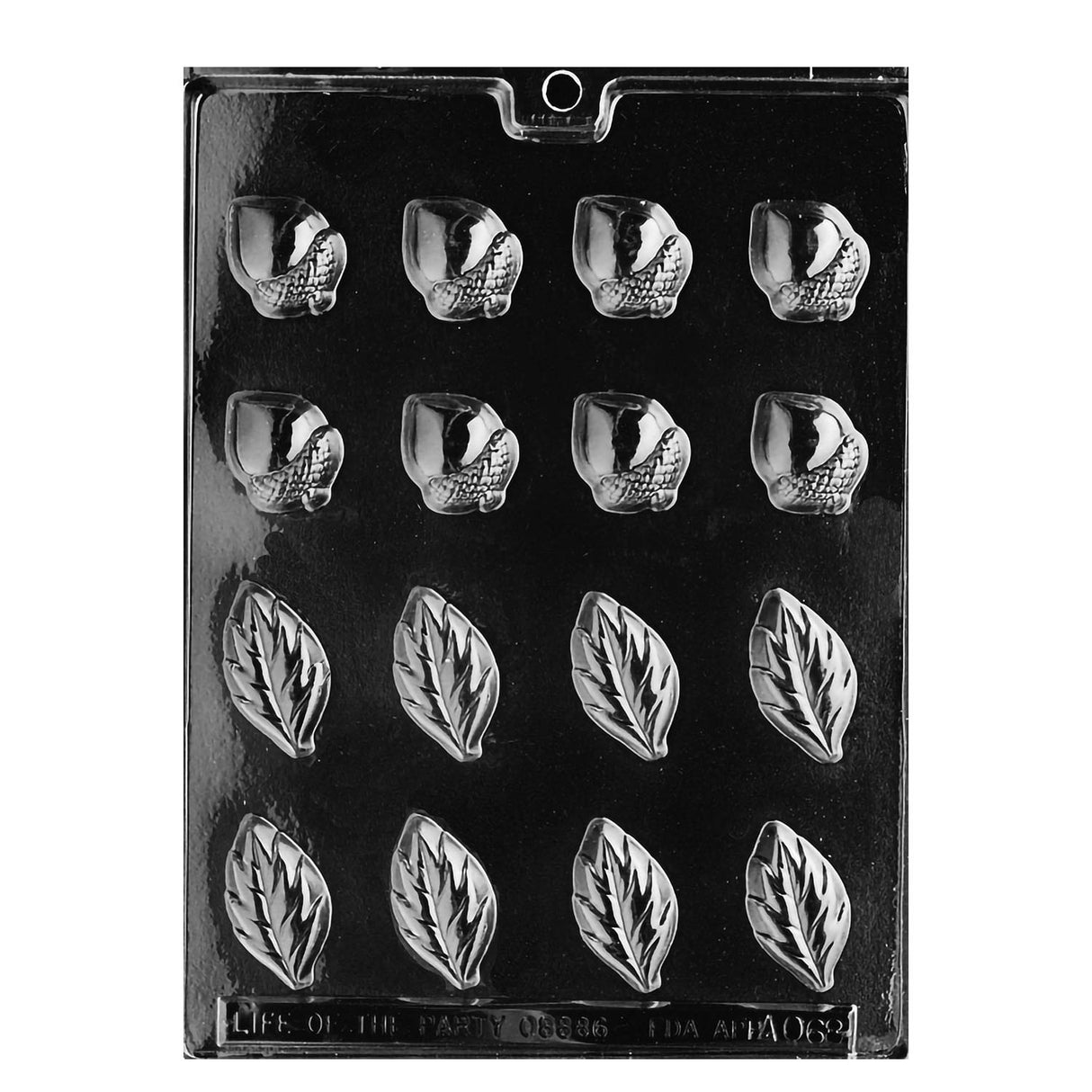 Acorns and Leaves Chocolate Mold