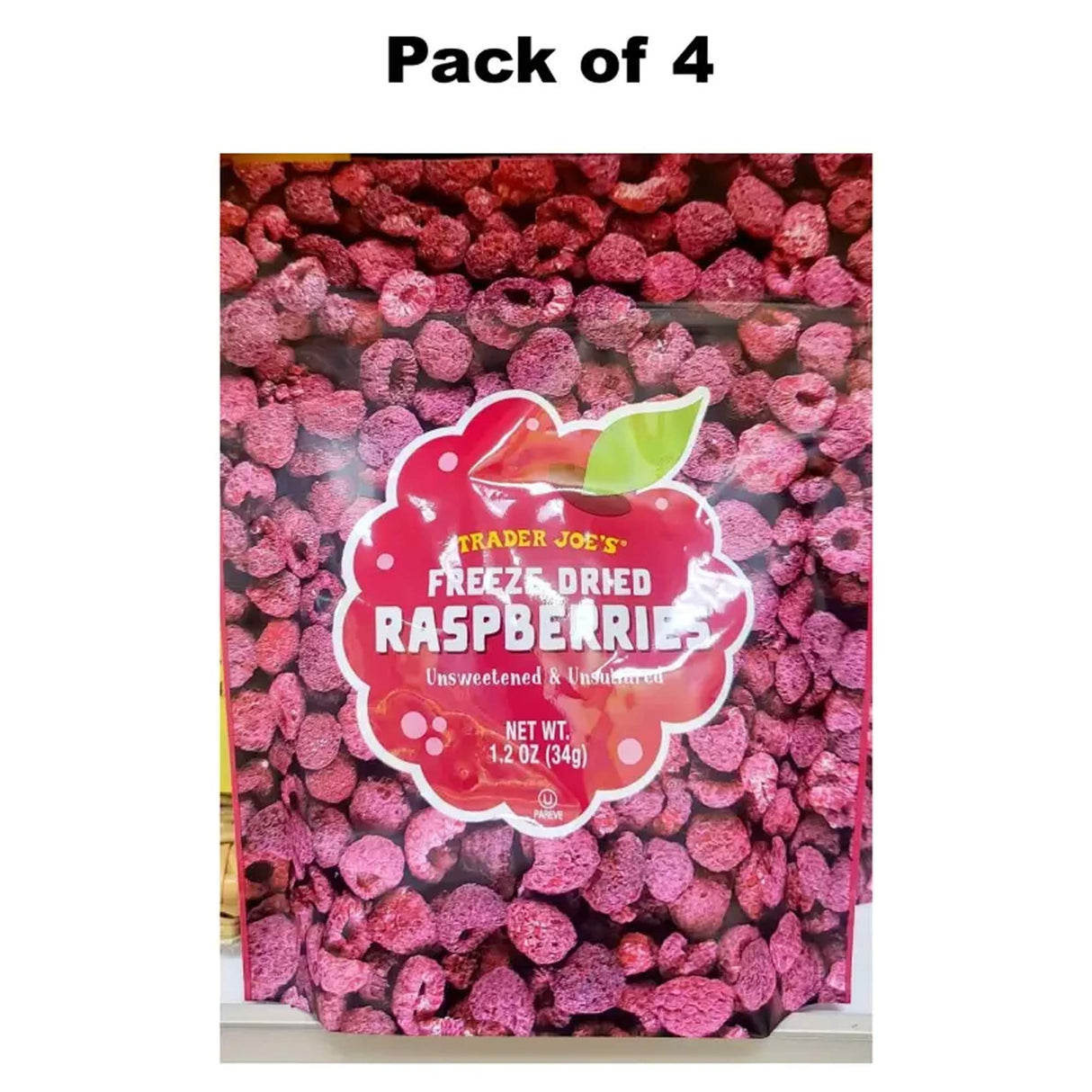 Freeze-Dried Raspberries – Unsweetened & Unsulfured Natural Fruit Snack