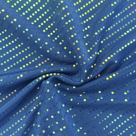 Waterfall Polyester Spandex Iridescent Fabric