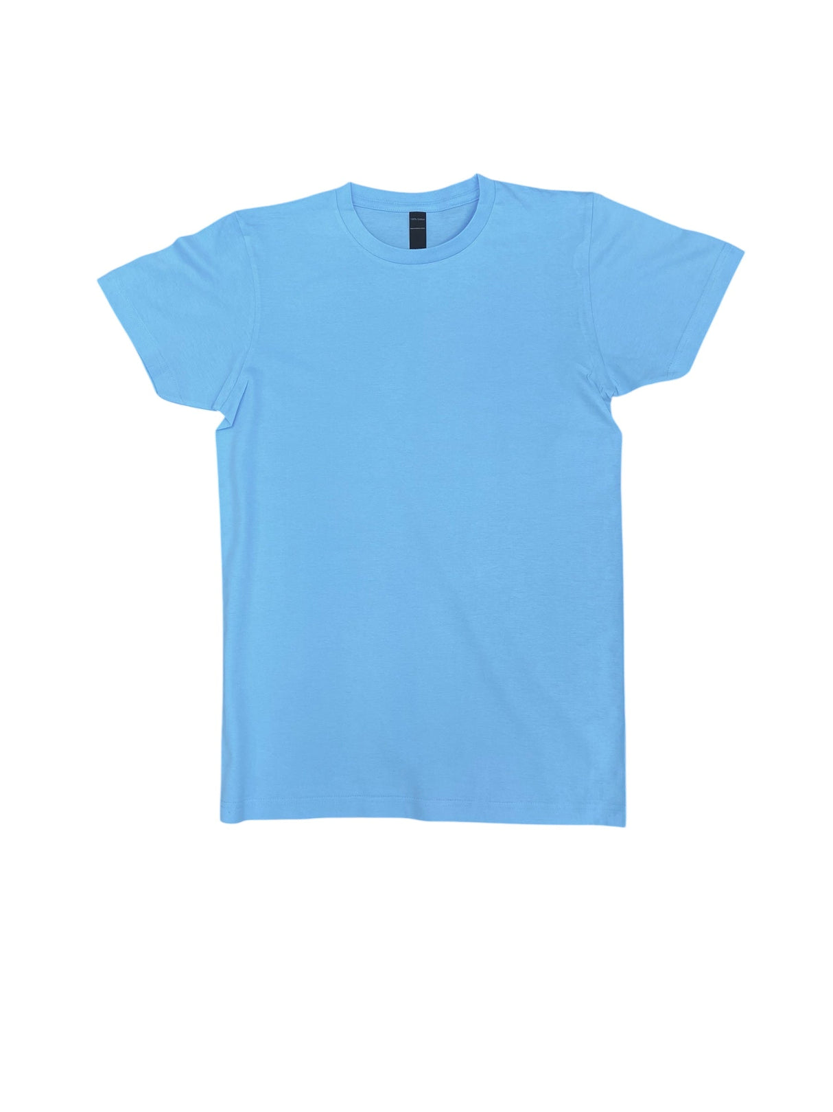 Lucky Friends 1001 100% Cotton Fabric - Pacific Blue, Round Neck T-Shirt, 4.2 Oz, 30 Single, Tubular (1 Piece)