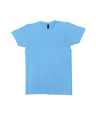 Lucky Friends 1001 100% Cotton Fabric - Pacific Blue, Round Neck T-Shirt, 4.2 Oz, 30 Single, Tubular (1 Piece)