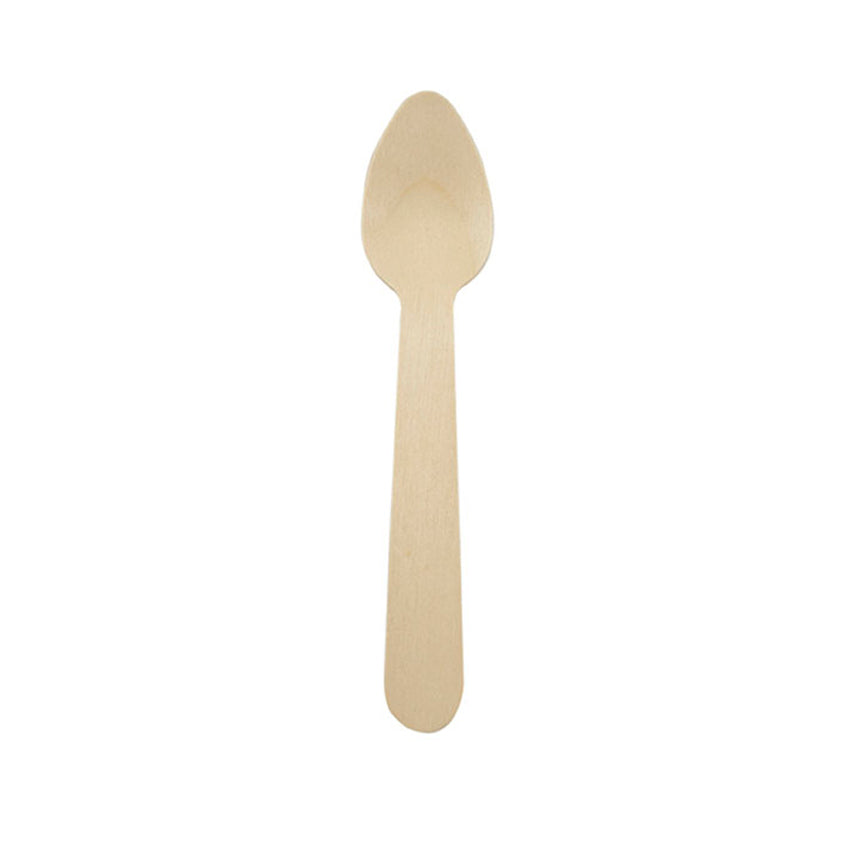 Packnwood Mini Wooden Spoon, 4.3", Case of 3000
