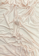 Stretch Lining Polyester Fabric - Pale Pink, Matte Soft, 60" Width (1 Yard)