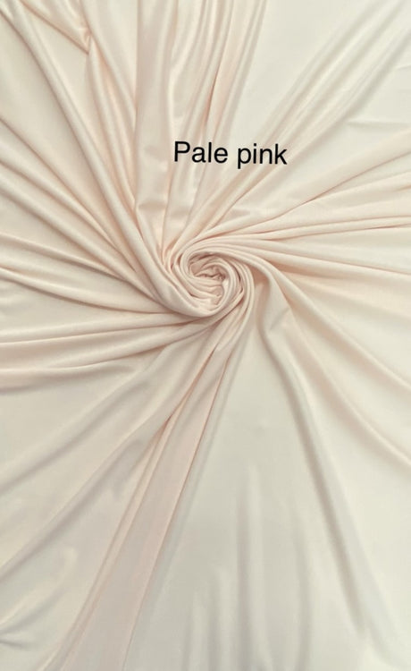 Stretch Lining Polyester Fabric - Pale Pink, Matte Soft, 60" Width (1 Yard)