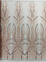 Palm Beaded Damask Design Beaded Lace Fabric - Damask Pattern With Palm Motifs, Beaded Embellishment, Sold By The Yard (1 Yard)