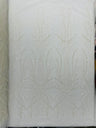 Palm Beaded Damask Design Beaded Lace Fabric - Damask Pattern With Palm Motifs, Beaded Embellishment, Sold By The Yard (1 Yard)