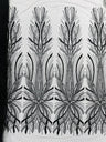 Palm Beaded Damask Design Beaded Lace Fabric - Damask Pattern With Palm Motifs, Beaded Embellishment, Sold By The Yard (1 Yard)
