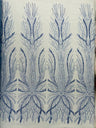 Palm Beaded Damask Design Beaded Lace Fabric - Damask Pattern With Palm Motifs, Beaded Embellishment, Sold By The Yard (1 Yard)