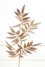 31.5" Glitter Leaf Spray - Champagne
