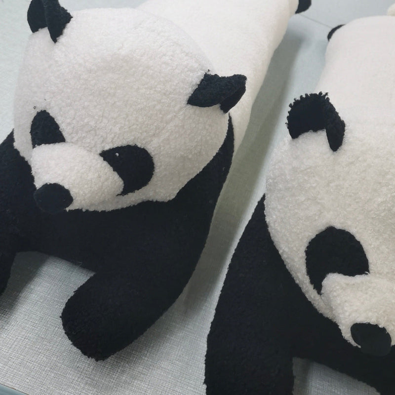 Faux Fur Fluffy Animal Panda Pillow