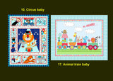 Fabric Panel Baby Quilt Baby Shower Gift MDG 36 x 45