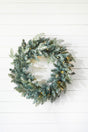 22" Park Hill Frosted Blue Spruce LED Wreath