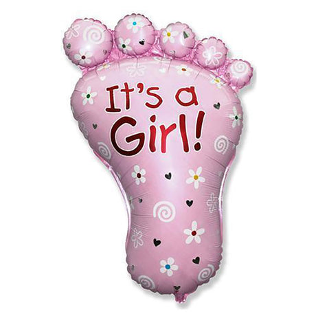 Foil Balloon It's A Girl Foot 38 Inch
